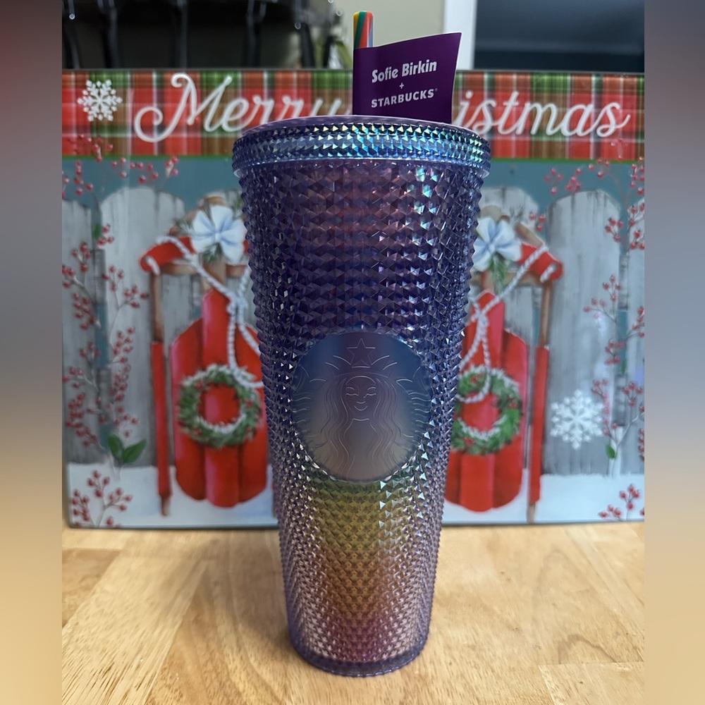 Starbucks Studded Rainbow Tumbler Sofia Burkin Cup - Picture 2 of 2